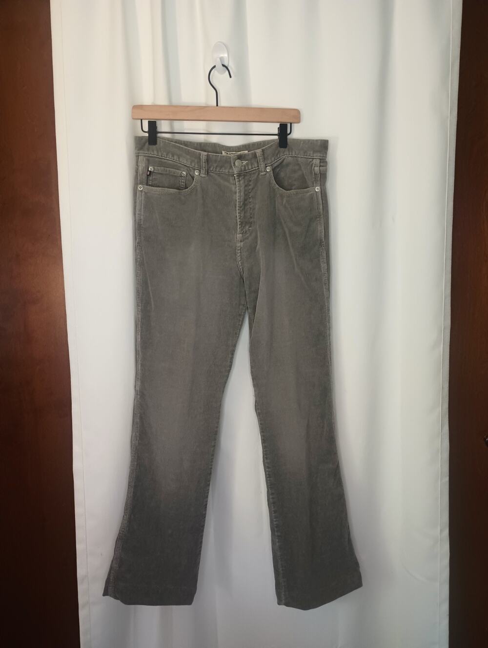 Polo Ralph Lauren Women's Corduroy Pants 13 Gray Straight Heritage Academia